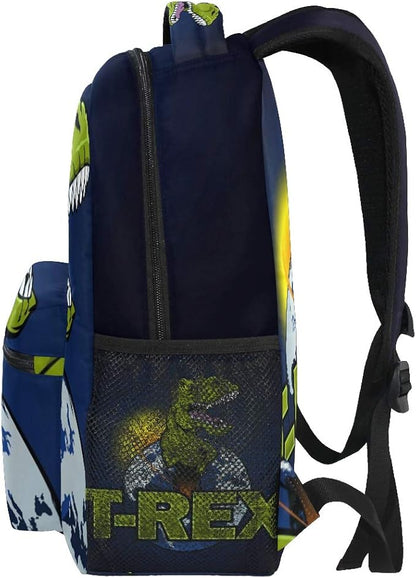senya Dinosaur The Planet School Backpack Travel Rucksack Book Bag Laptop Backpack Casual Daypack for Travel/College/Work One Size