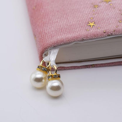 BLBMH A5 Book Cover for Paperbacks- Adjustable Fabric Book Sleeve Cover Protector Fit for 5.5x8.4 inch Hardcover Softcover Book Novels Notebook -Pink Stars