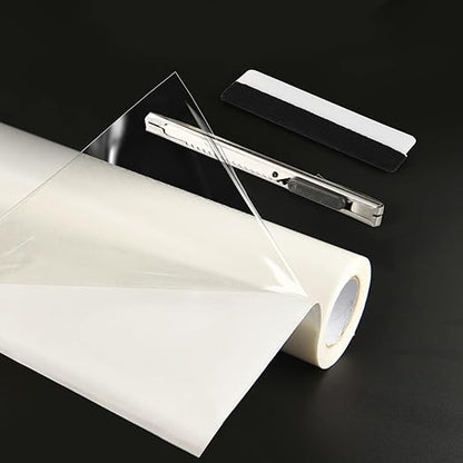 Art3d 12in.X 360in. Double-Sided Tape Sheet for Crafts, Arts, DIY Projects, Reinforcing Sticky Adhesive for Peel and Stick Tiles, Damage-Free, Residue-Free