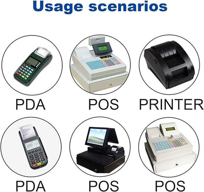 OausTect 2 1/4 x 85 Thermal Paper Rolls, Thermal Receipt Printer Paper for Credit Card Machine, Cash Register, POS (200 Rolls)