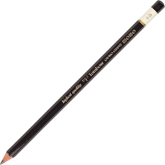 Tombow 51503 MONO Drawing Pencil, 6B, Graphite 12-Pack