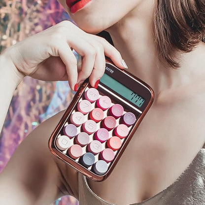 Mechanical Switch Calculator, Cute Jelly Beans Keyboard Calculator, Office Student Exam Calculator, Handheld for Daily and Basic Office, 10-Digit Display Large Screen, Button Detachable