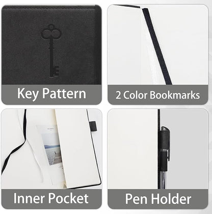 Password Keeper Book with Colorful Alphabetical Tabs, Hardcover Log Book for Internet Password and Website Address, Personal Organizer with Notes Section and Back Pocket and Two Bookmarks (Matte