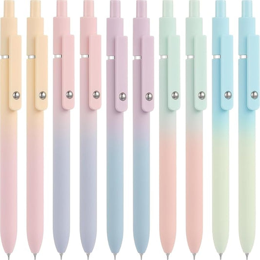 Easter Basket Stuffers, Easter Gifts for Girls Women, Happy Birthday Gift Basket, Trendy Teen Girl Stuff, Aesthetic Pens for Journaling, Ideal for 8 9 10 11 12 13 14 Year Old Girl (10PCS Gradient)