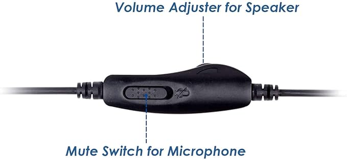 Volume and Mute Switch Headset Office Monaural Headset with Microphone RJ9 Plug for Cisco IP Phones 794X 796X 797X 69XX Series and 8811,8841,8851,8861,8941,8945,8961,9951,9971 etc