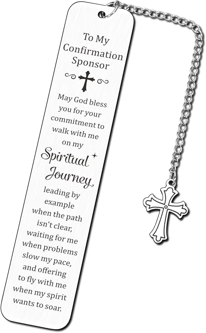 Confirmation Sponsor Gifts for Men Women Thank You Gifts Catholic Sponsor Gifts Confirmation Gifts for Teenage Girl Boys Baptism Gift for Adult Pastor Appreciation Christmas Gift Graduation