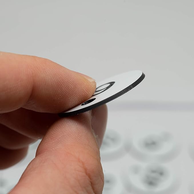 StayMax Plastic ID Number Tags Engraved Tags Key Tags Without Key Rings (201-300, White)