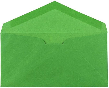 JAM PAPER Monarch Colored Envelopes - 3 7/8 x 7 1/2 - Green Recycled - 50/Pack