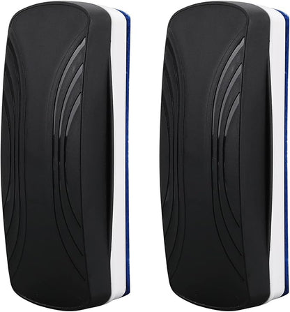 Ddaowanx Whiteboard Eraser, Magnetic Dry Erase Eraser, Glass Board Eraser,School and Office Supplies (4 Pack/Black)