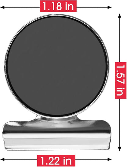 VNDUEEY Magnetic Clips, 50 Pack Strong Magnets for Whiteboard, Refrigerator, Office, Locker, Photo Displays (30mm Wide)