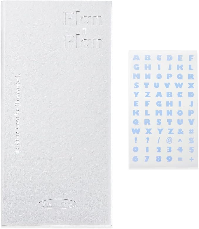 Soft Leather Pocket Notebook - 3.5" x 7.3" - to Do List Daily Planner with 160 Pages & Stickers - Ideal for Daily Plans, School, and Office Supplies (White)