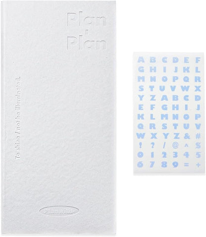 Soft Leather Pocket Notebook - 3.5" x 7.3" - to Do List Daily Planner with 160 Pages & Stickers - Ideal for Daily Plans, School, and Office Supplies (White)