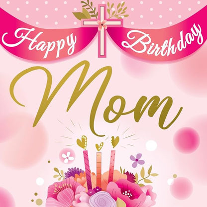 Prime Greetings Religious Birthday Card For Mom, Made in America, Eco-Friendly, Thick Card Stock with Premium Envelope 5in x 7.75in, Packaged in Protective Mailer