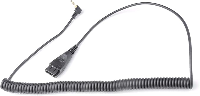 Noise Canceling Call Center Headset Compatible with Polycom Allworx IP Phones | Comes with 2 Quick Disconnect Cord | Flexible Microphone Boom | HD Voice Quality | Comfortable