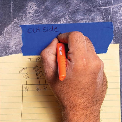 Klein Tools 8610112 Skribes Fine Tip Permanent Markers, Professional-Grade Ink, Multi-Surface Jobsite Marker for Wet, Dry and Oily Surfaces, Black, 12-Pack