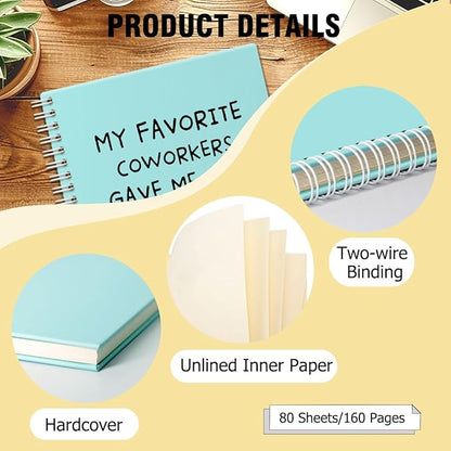 My Favorite Coworkers Gave Me This Blue Hardcover 160 Pages Spiral Notebooks, Funny Coworker Leaving Gifts, Coworker Birthday Gifts, Goodbye Gifts for Coworkers, Sarcastic Farewell Gifts