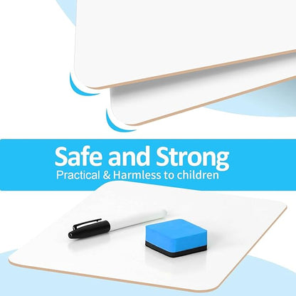 Dry Erase LapBoards, PANDRI 36 Pack Double Sided 12.5 x 9 Inch Dry Erase Boards with 36 Erasers and 36 Markers, Whiteboards for Kids Students Classroom Teacher Supplies