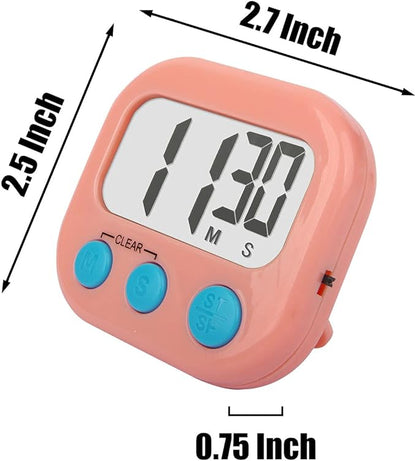 2Pack Classroom Timers for Teachers Kids Digital Timer Pink White