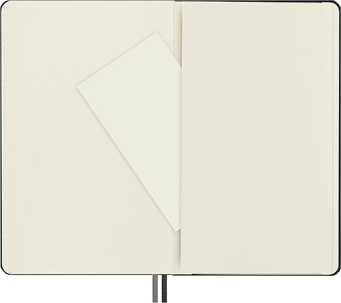 Moleskine Classic Expanded Notebook, Hard Cover, Large (5" x 8.25") Squared/Grid, Black, 400 Pages