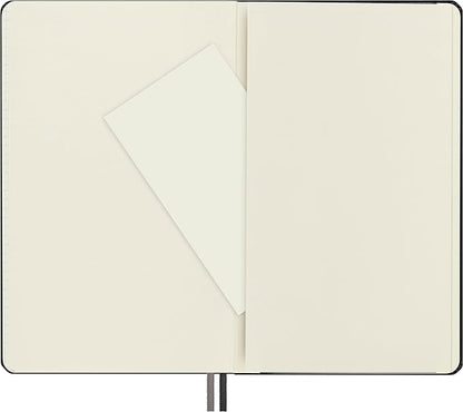 Moleskine Classic Expanded Notebook, Hard Cover, Large (5" x 8.25") Squared/Grid, Black, 400 Pages