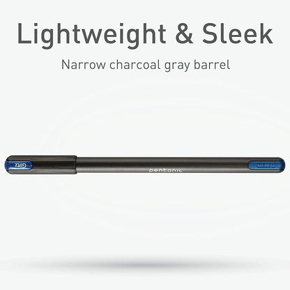 Pentonic Glitter Gel Pens, 10 Count, 10 Assorted Colors, 1.0 mm Medium Point, Smooth Writing For Journaling, Notetaking & Art Projects (1002365)