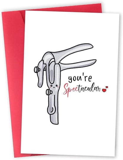 Funny You're Spectacular Card, Lovely Thank You Card for OB GYN Family Doctor Midwife, Unique Thank You Gifts for Doctor Nurse, Cute Medical Card