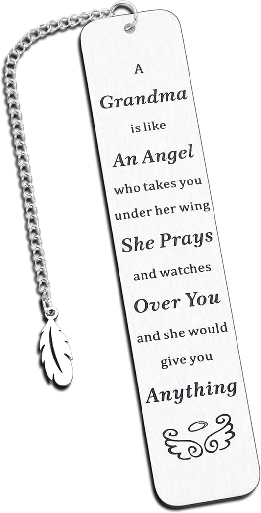 Christmas Gifts for Grandma, Grandma Christmas Bookmark Grandma Gifts Mothers Day Gifts for Grandma Women Nana Things for Grandma Birthday Grandparents Gifts from Granddaughter Grandson Teens Kids