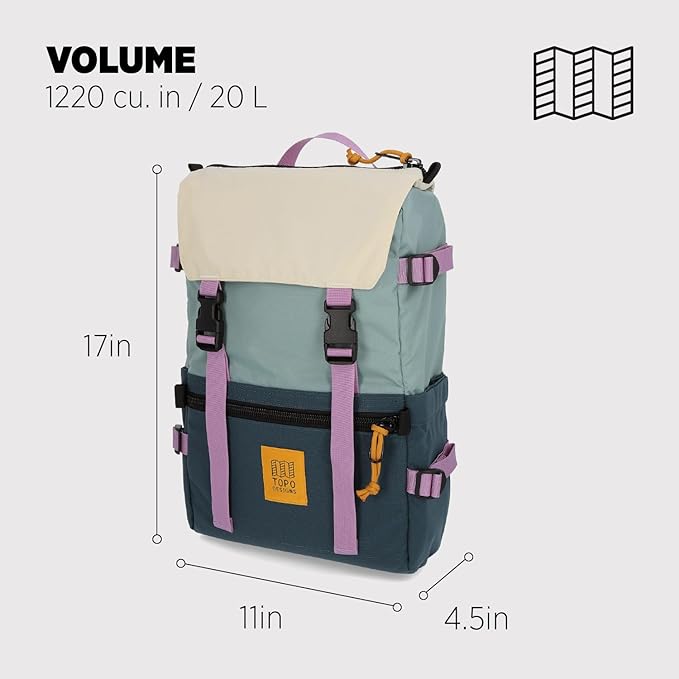 Topo Designs Rover Pack Classic - Sage/pond Blue - One Size