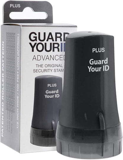 Guard Your ID Advanced Security Roller 2.0 for Identity Theft Prevention Stamping Black
