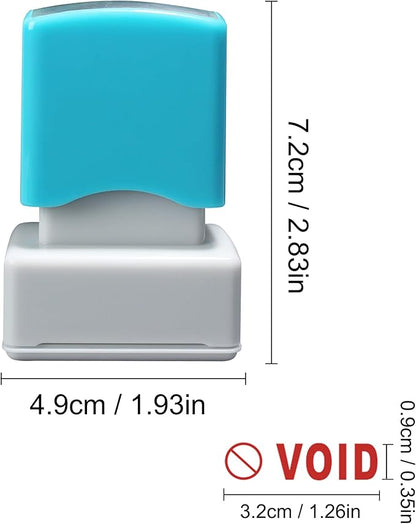 WAFJAMF Void Stamps–Self-Inking Rubber Office Stamp Red Ink Message Stamp-Medium