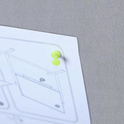 VIZ-PRO Large Fabric Bulletin Board/Foldable Notice Board Felt Gray, 72 X 48 Inches, Silver Aluminium Frame