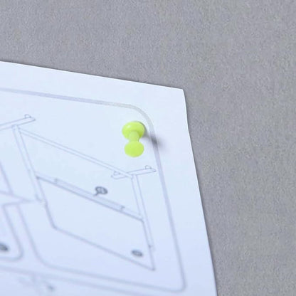 VIZ-PRO Notice Board Felt Gray, 48 X 36 Inches, Silver Aluminium Frame