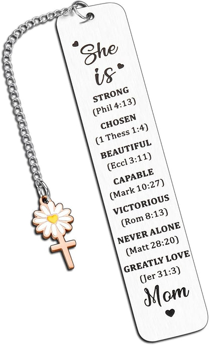 Gifts for Mom from Daughter Son Birthday Bible Bookmark for Women Mothers Day Valentines Christmas Gifts for Mother Mommy Mom to Be Bonus Mom Grandma from Teens Kids Book Lovers Sentimental Gift Idea