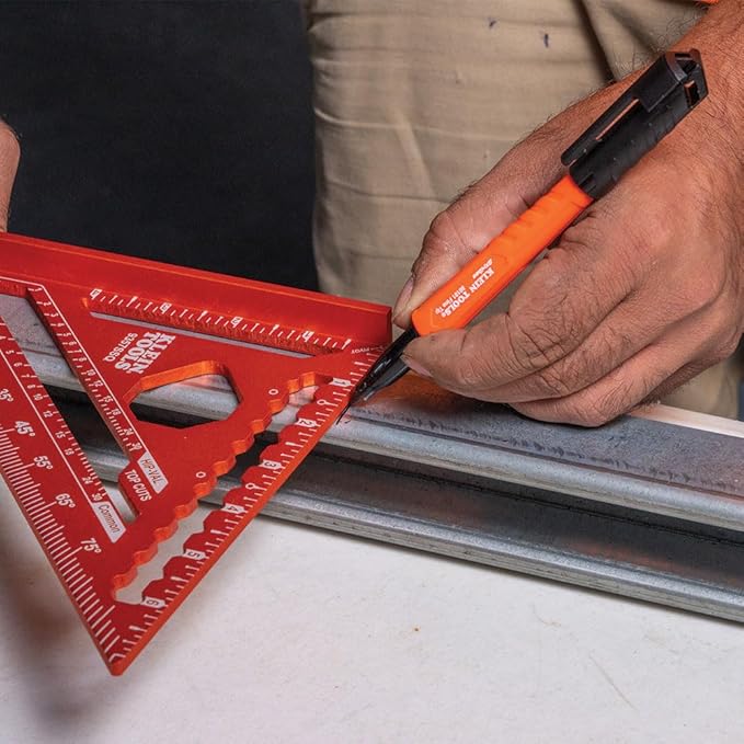 Klein Tools 8610112 Skribes Fine Tip Permanent Markers, Professional-Grade Ink, Multi-Surface Jobsite Marker for Wet, Dry and Oily Surfaces, Black, 12-Pack