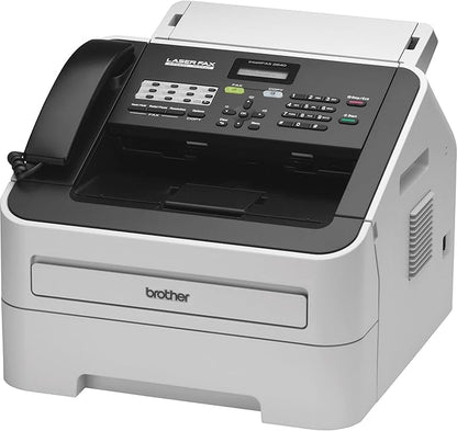 Brother FAX-2840 High Speed Mono Laser Fax Machine, Dark/Light Gray - FAX2840, 17.750x18.125x16.625