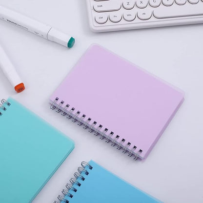 Spiral Notebook, 3 Pack Small Notebooks 4.3''x 5.7'',Mini Ruled Lined Journal, 480 Pages, College School Supplies Pocket Notebook for Work, Aesthetic Gift Office Supplies for Teen Girls,Boys