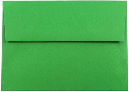 JAM PAPER A7 Colored Invitation Envelopes - 5 1/4 x 7 1/4 - Green Recycled - Bulk 250/Box