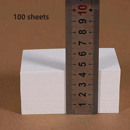 100 Sheets Cardstock 2.5x3.5 Thick Paper - Blank Heavy Weight 350gsm Cover Card Stock for Paper Craft, DIY Thank You, Greeting, Note, RSVP, Index Cards - Draw, Write, Paint (2.5x3.5 Inches)