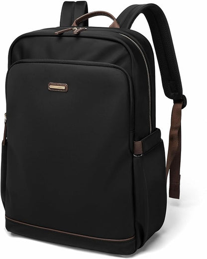 GOLF SUPAGS Laptop Backpack Purse for Women Water Resistant Teacher Nurse Bag, 15.6 Inch Work Business Travel Backpack (Black)