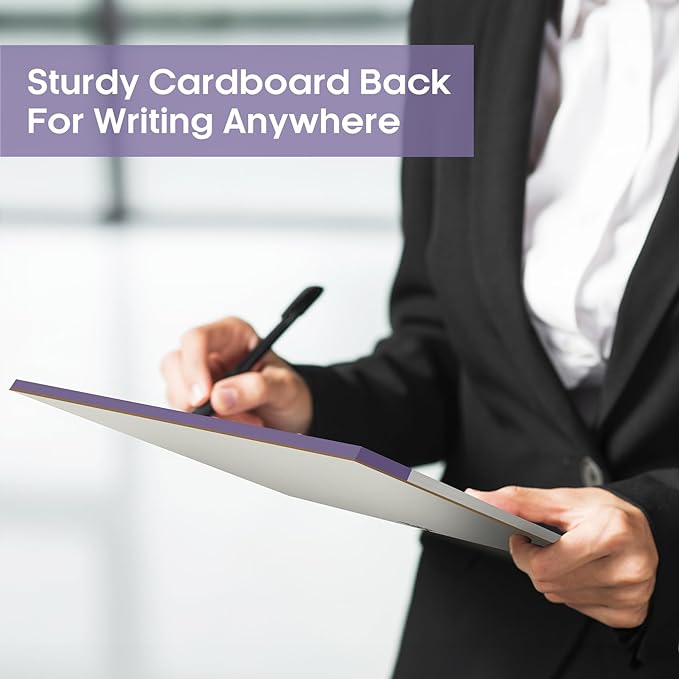 Weekly To Do List Notepad with 52 Tear Off Sheets（8.5"×11"）- Undated Weekly Desk Planner for Women & Man,Work and Home-Violet Whispers