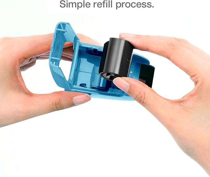 Guard Your ID Identity Protection Stamp Roller Identity Theft Prevention Security Stamp Mask Out Private Information Turquoise (70122)