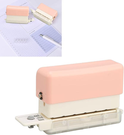 6 Hole Paper Puncher, Loose Binders & Binding Systems Binding Machines Leaf Paper Puncher for A4 A5 B5 Notebook Scrapbook, 2 Sheets Capacity, Hole Diameter: 5.5mm ()
