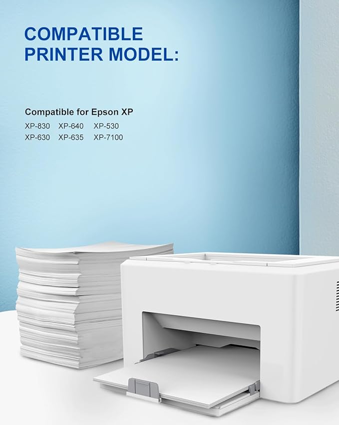 410 XL Ink Cartridges Remanufactured for Epson 410XL Ink Cartridges 5 Pack to Use with Epson Expression XP-7100 XP-830 XP-640 XP-630 XP-635 XP-530 Printers (Black, Cyan, Magenta, Yellow, Photo Black)