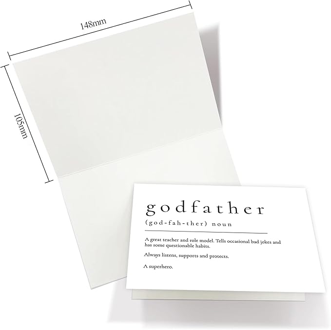 Will You Be My Godfather, God Father's Proposal Card Gifts with Envelope, Cute Gifts for Godather On Wedding Day.（Godfather A）