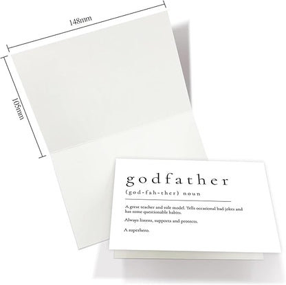 Will You Be My Godparents, God Parent's Proposal Cards Gifts with Envelope, Cute Gifts for Godparents On Wedding Day.（Godfather/Godmother A）