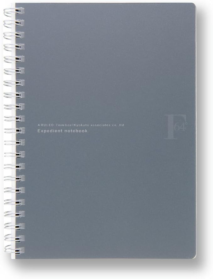 Kyokuto PTA03B6K Ring Notebook, FOBCOOP, A Ruled, B6, Black, 5