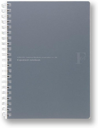 Kyokuto PTA03B6K Ring Notebook, FOBCOOP, A Ruled, B6, Black, 5