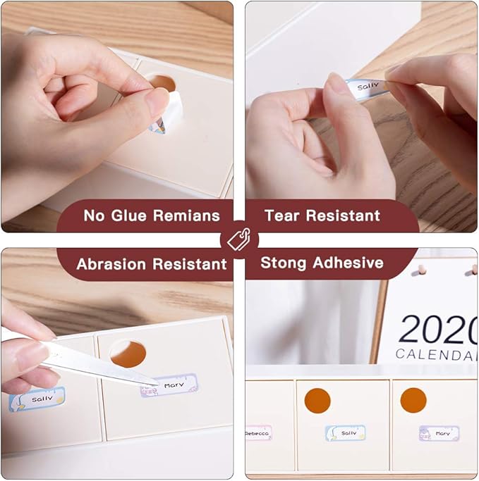 Phomemo Labels-D30 Adhesive Thermal White Label Paper 1/2" X 1 1/2" (12mm X 40mm) 160 Labels/Roll, Black on White, 3 Roll, for Home,Kitchen,School,Office,Gift,Organization