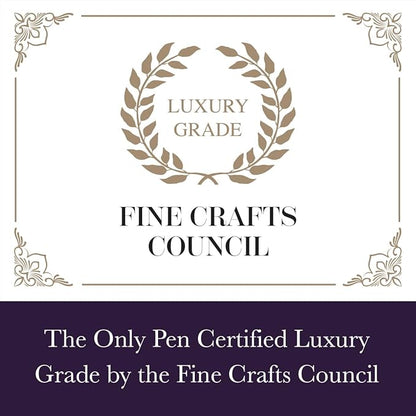 Bond & Regent Silver Chrome & 24 Karat Gold | Certified Luxury Grade Rollerball Pen | Nice Gift for Men & Women