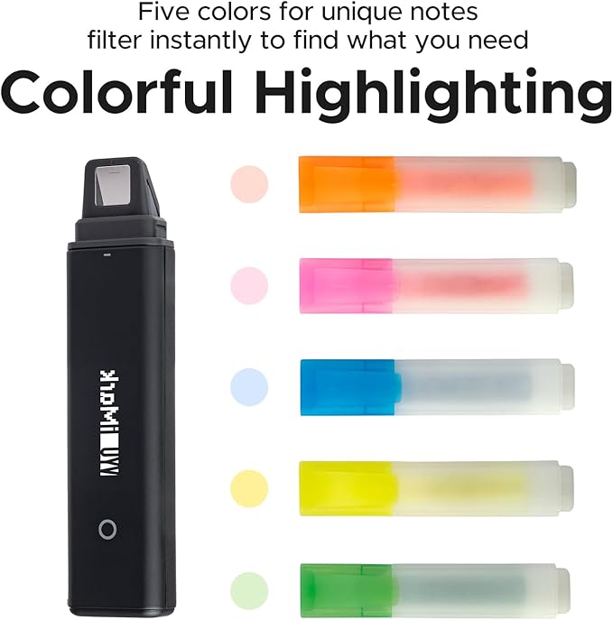 VYU iMark Reading Pen, Digital Highlighter, Book Markers for Reading and Annotations, Real-Time Sync to Digitize, Store, and Share Notes, Best Gift for Book Lovers, Students—currently for Android only